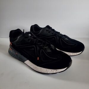 Men's Black and Orange Athletic Shoes